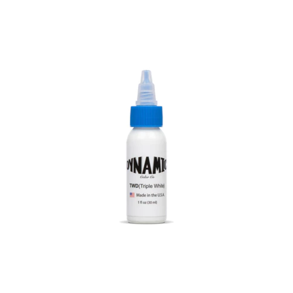 DYNAMIC INK TRIPLE WHITE 1OZ BOTTLE REELSKIN CANADA ANARCHY TATTOO SUPPLIES 
